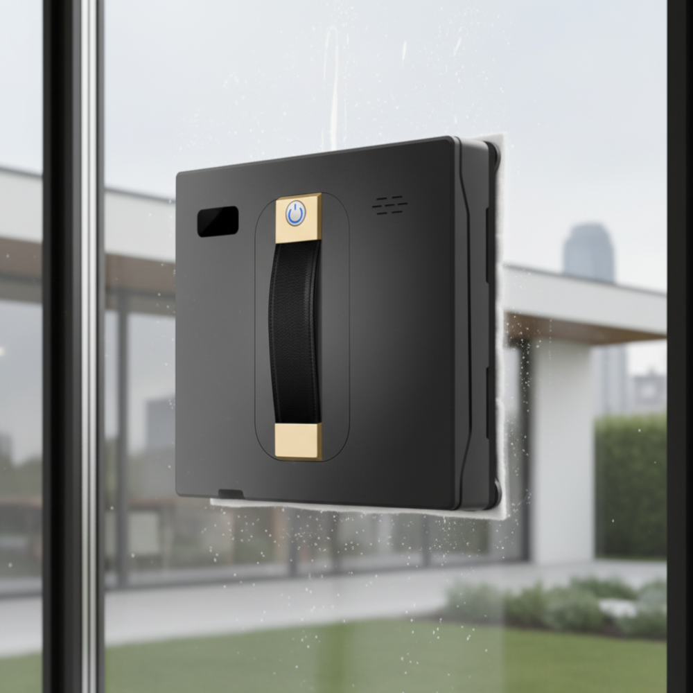 Robot lave-vitres avec contrôle par application